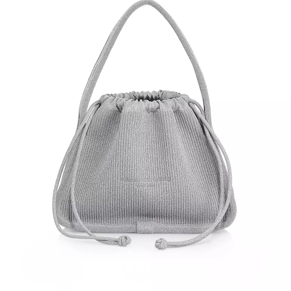 SOLD!!! ALEXANDER WANG Small Ryan Rib-Knit Bucket Bag
